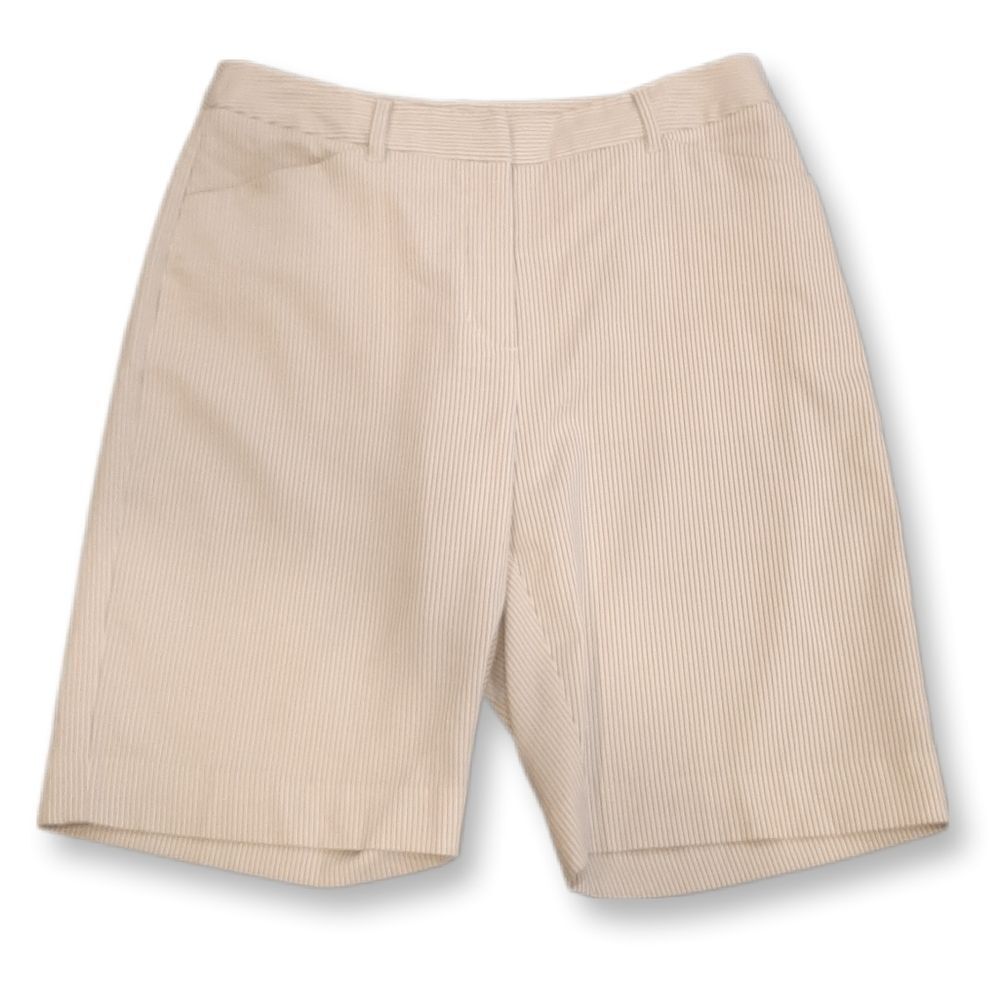 Vintage Tehama Nancy Haley High Waist Shorts Pinstripe Flat Front Bermuda